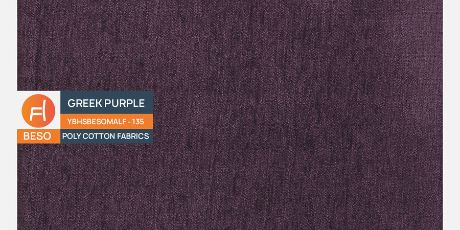 Sigma Fabric 3 Seater Pull Out Sofa Cum Bed In Greek Purple Colour - Febonic Living