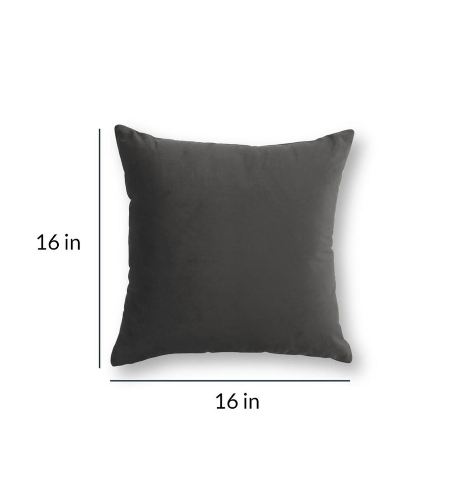 Jacey Velvet 16X16In Sofa Pillows In Mocha Brown Colour Pack Of 2 - Febonic Living