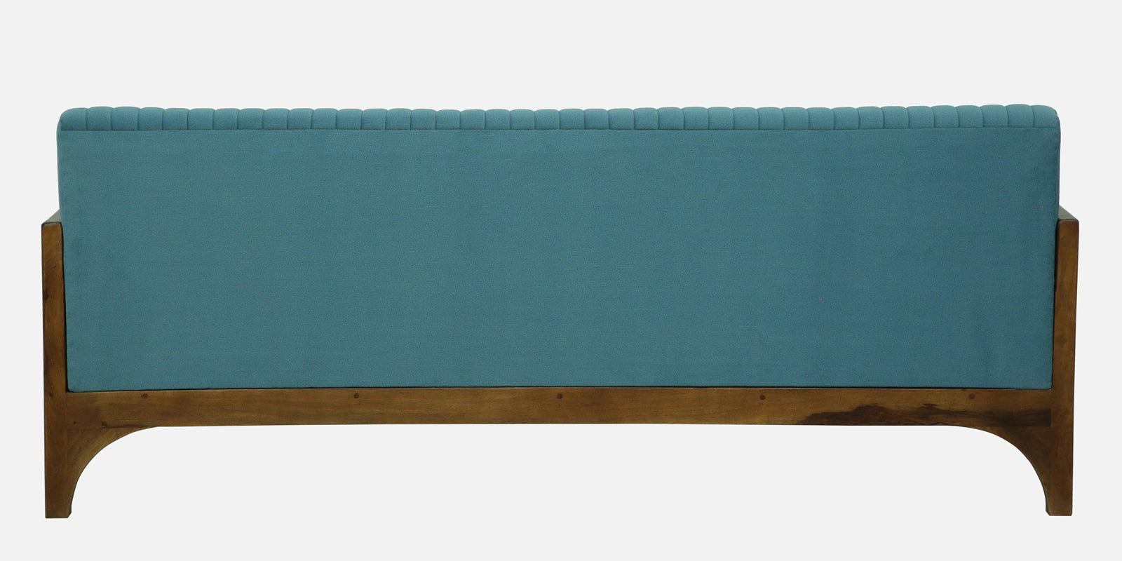 Oslo Sheesham Wood 3 Seater Sofa In Blue Colour