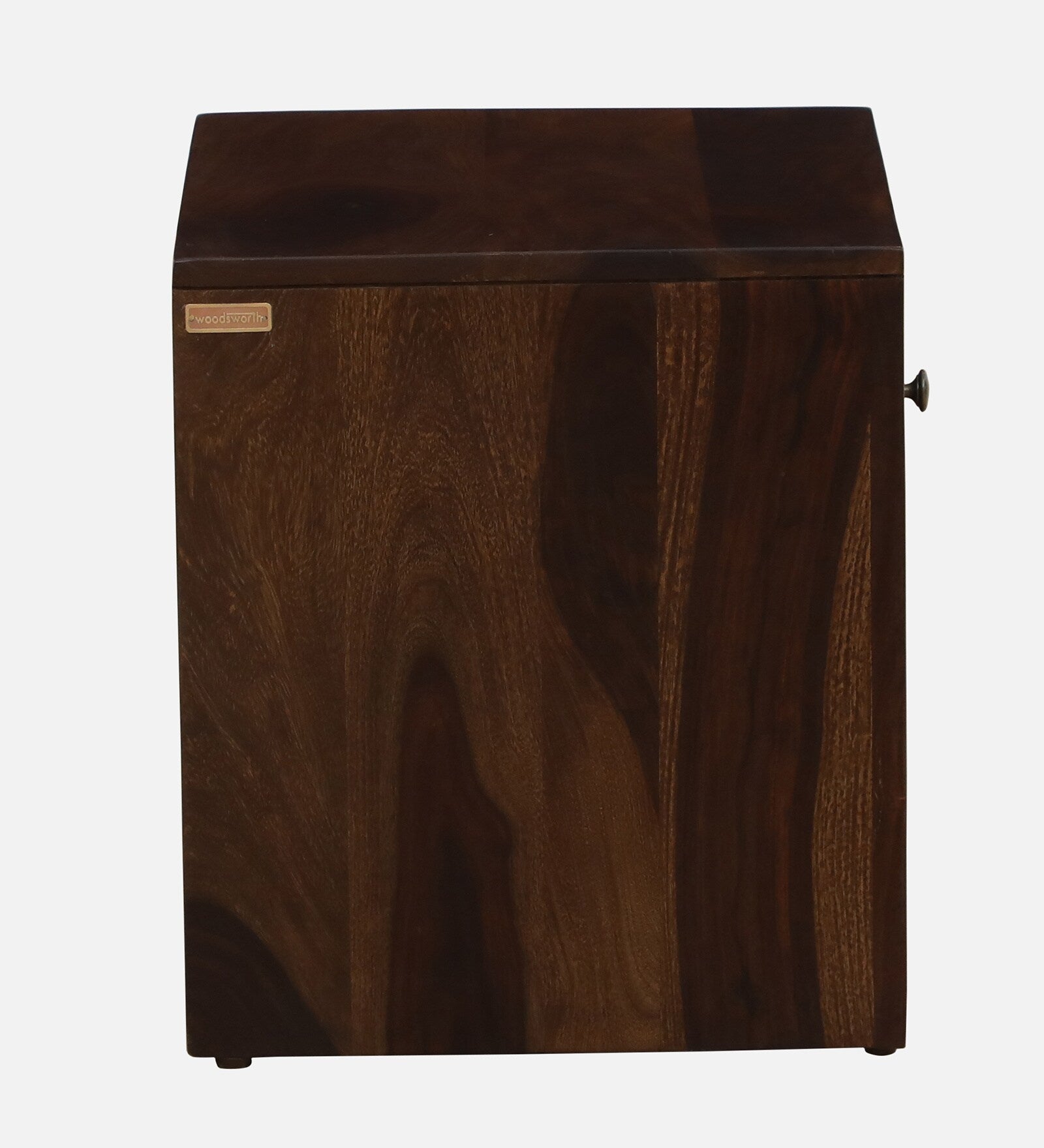 Tanji Sheesham Wood Bedside Table  With Drawer In Provincial Teak Finish - Febonic Living
