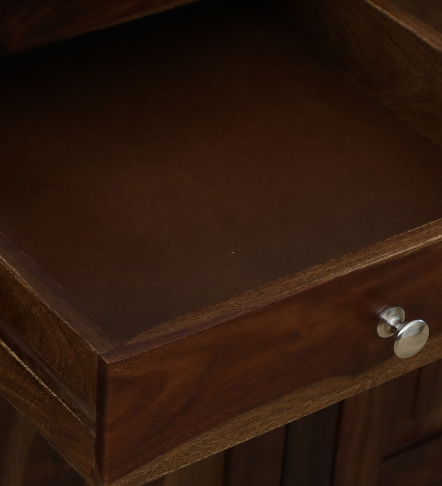 Davao Sheesham Wood Sideboard In Provincial Teak Finish - Febonic Living