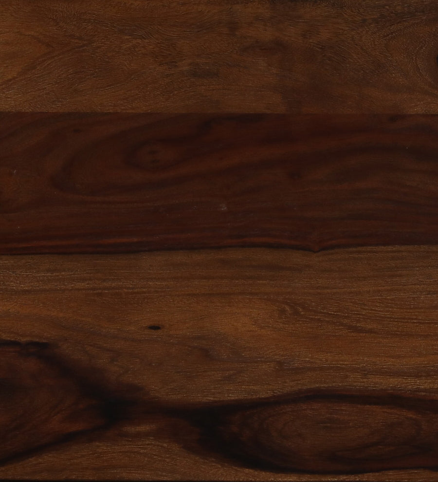 Davao Sheesham Wood Bedside Table In Provincial Teak Finish With Marble Top - Febonic Living