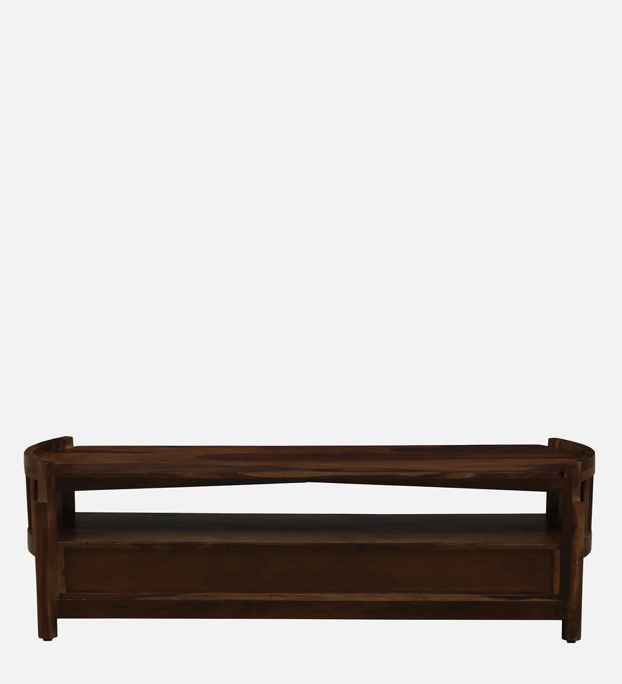 Davao Sheesham Wood TV Unit In Provincial Teak Finish - Febonic Living