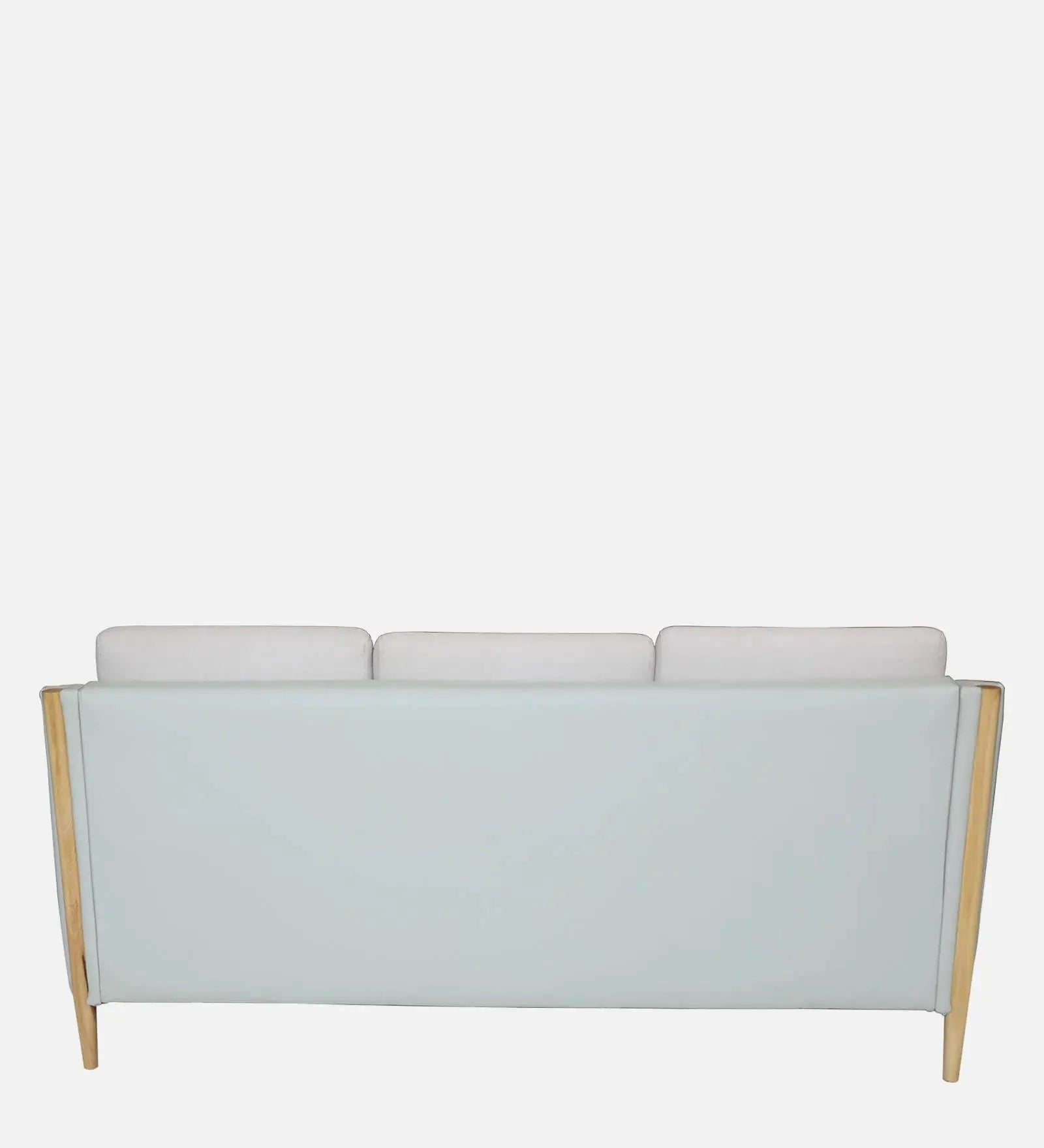 Haven Fabric Leatherette 3 Seater Sofa In Beige Colour Febonic Living