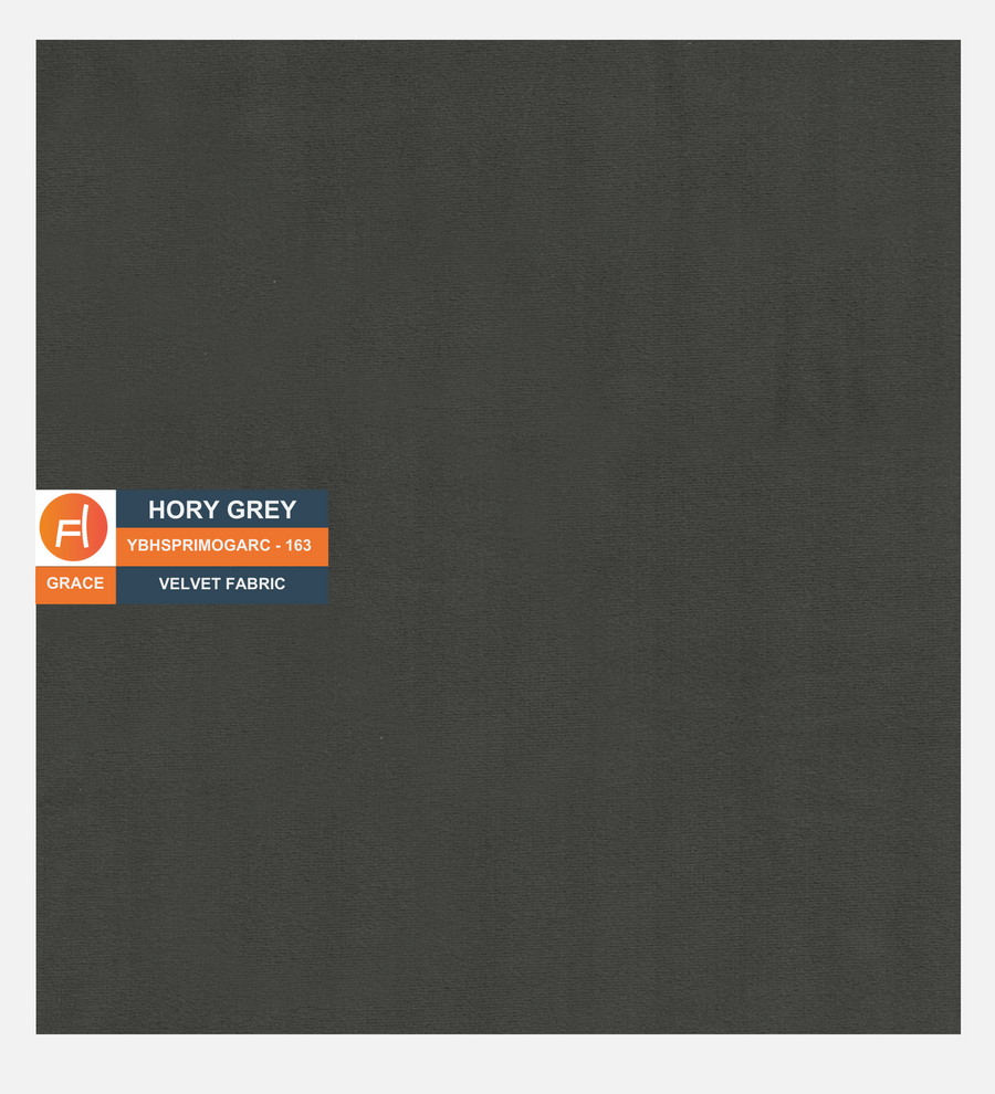 Adon Velvet Bench In Hory Grey Colour - Febonic Living