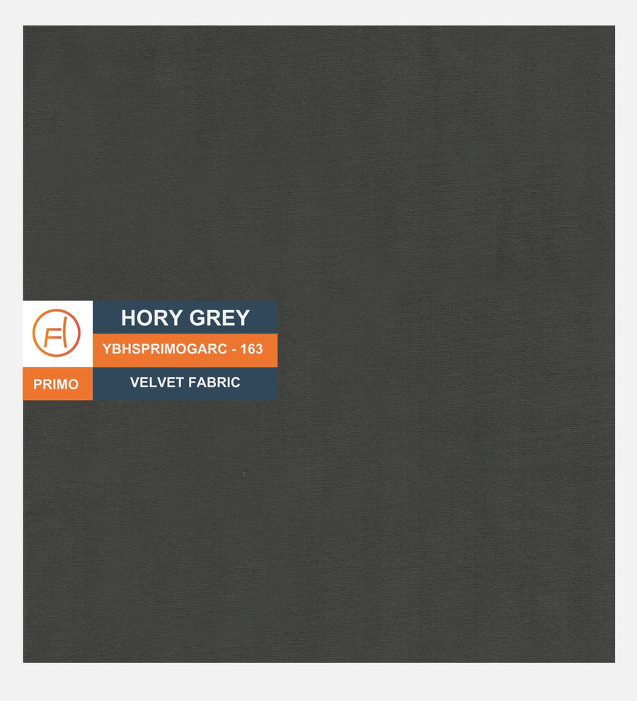 Cartes Velvet Bench In Hory Grey Colour - Febonic Living