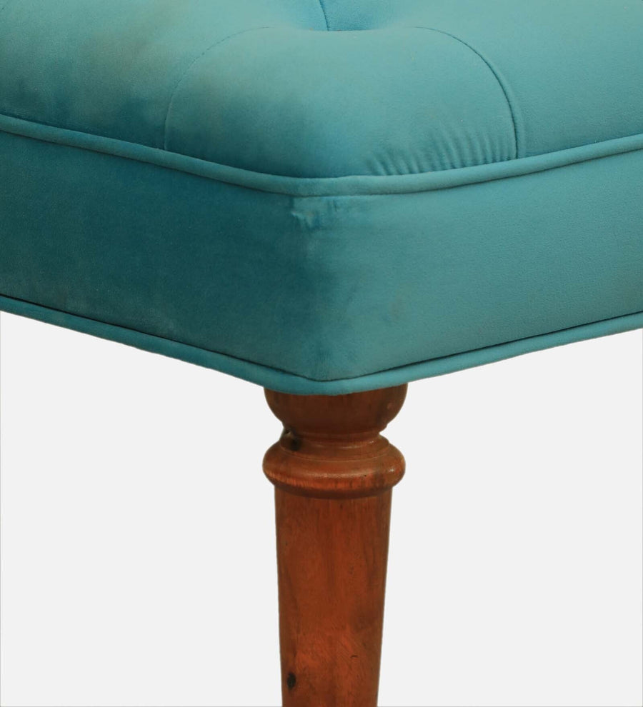 Ludovic Velvet Slipper Chair In Aqua Colour - Febonic Living