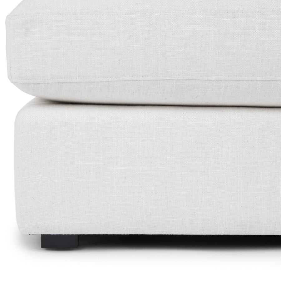 Beta Fabric Lhs Chaise Lounger In Ivory Cream Colour - Febonic Living