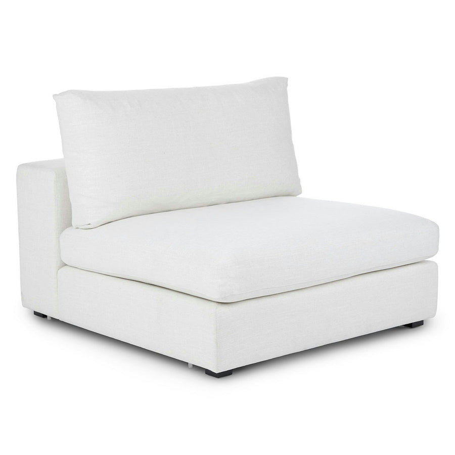 Beta Fabric Chaise Lounger In Ivory Cream Colour - Febonic Living