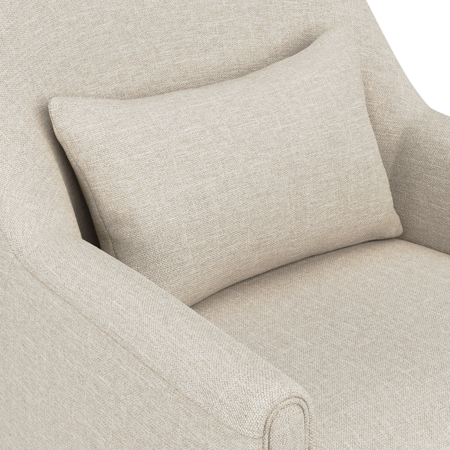 Winslow Fabric Lounge Chair In Ivory Cream Colour - Febonic Living