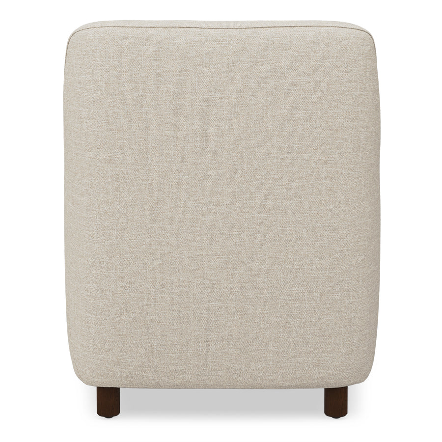 Winslow Fabric Lounge Chair In Ivory Cream Colour - Febonic Living
