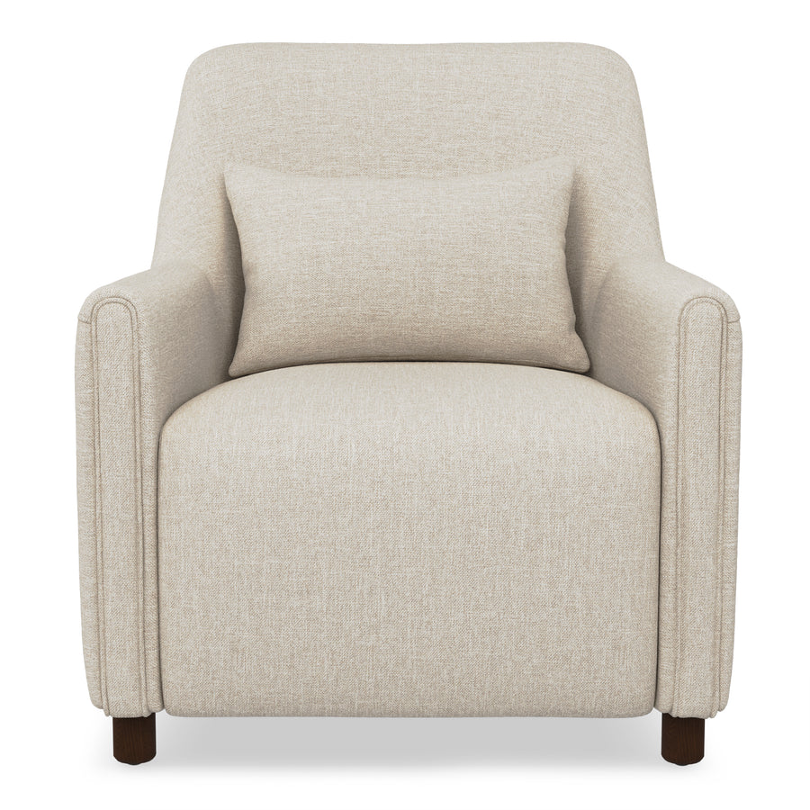Winslow Fabric Lounge Chair In Ivory Cream Colour - Febonic Living