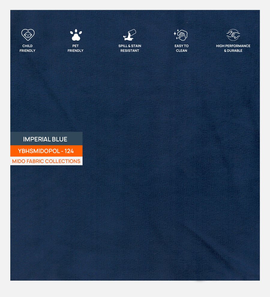 Jovi Velvet Upholstered King Size Bed In Imperial Blue Colour - Febonic Living