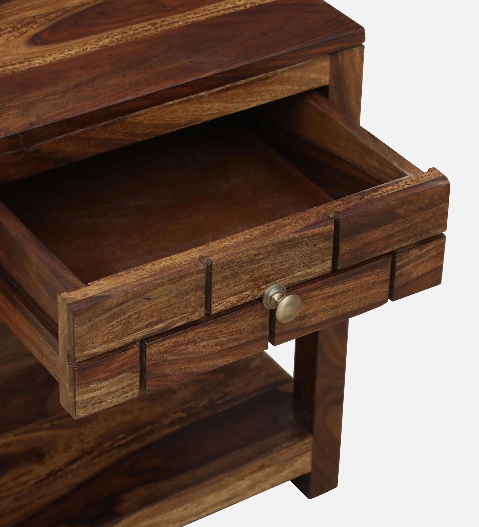 Imani Sheesham Wood Bedside Table In Provincial Teak Finish - Febonic Living