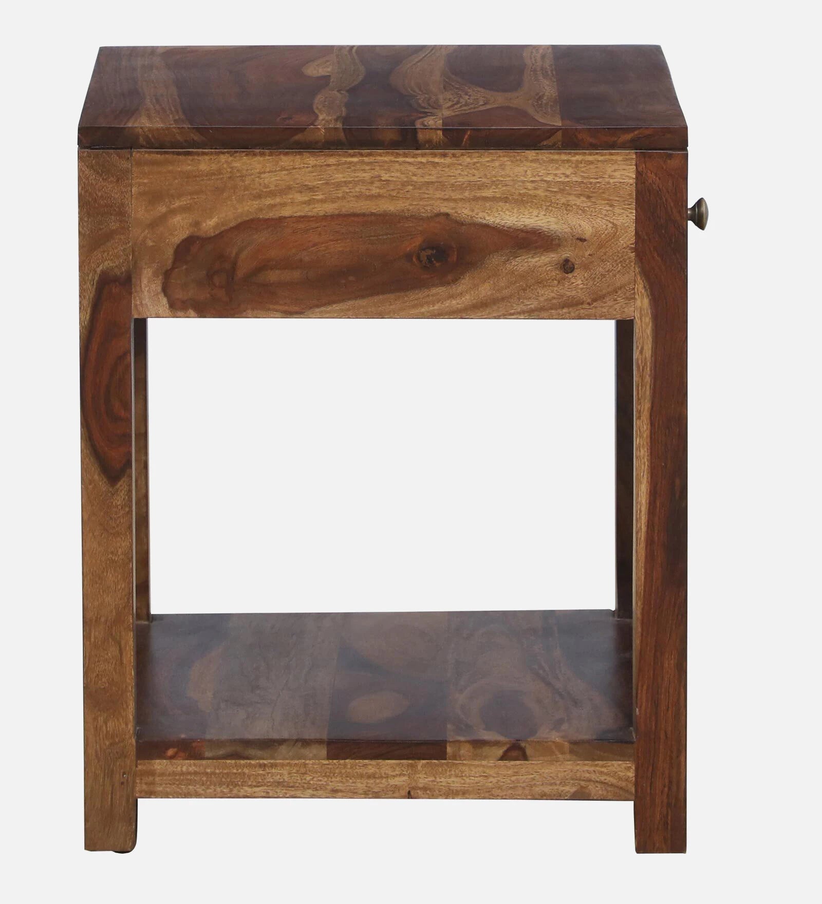 Imani Sheesham Wood Bedside Table In Provincial Teak Finish - Febonic Living