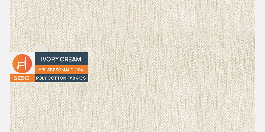 Derado Fabric 3 Seater Sofa In Ivory Cream Colour - Febonic Living