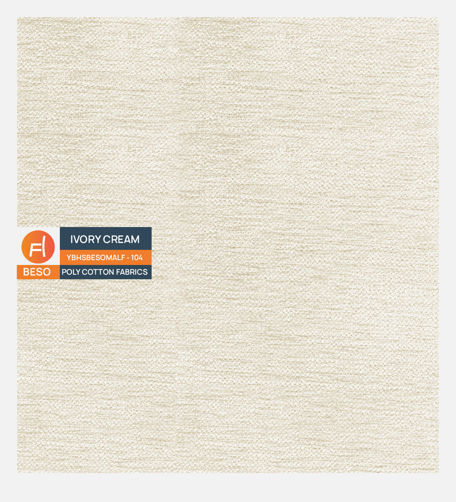 Cooper Fabric Storage Bench In Ivory Cream Colour - Febonic Living