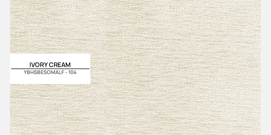 Carlin Fabric Lhs 8 Seater Sectional Sofa In Ivory Beige Colour - Febonic Living