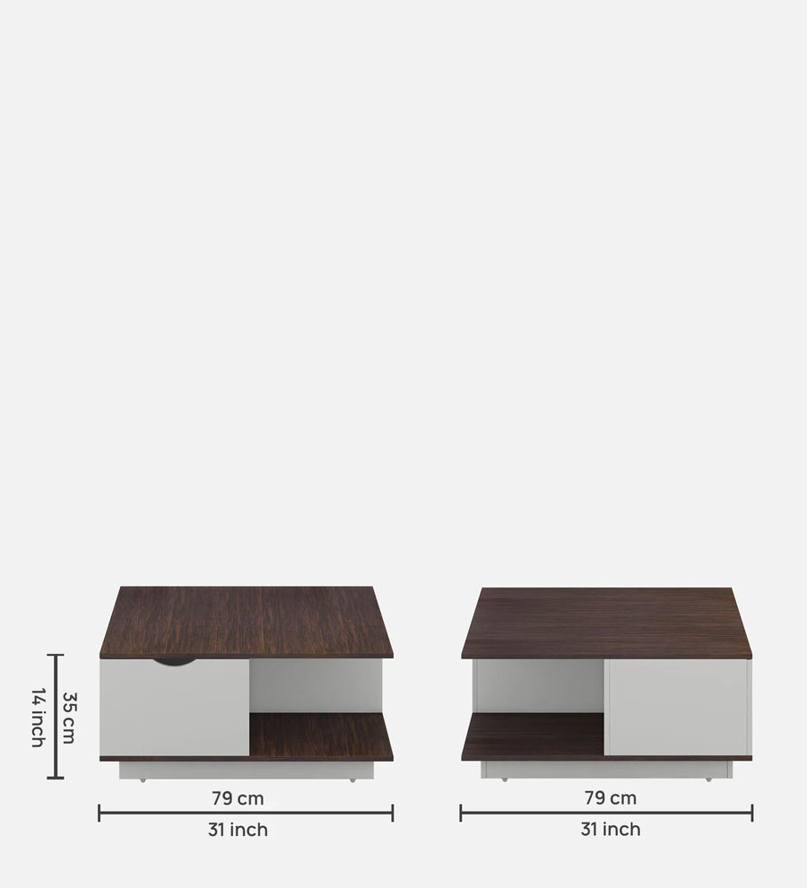 Pavia Coffee Table In Frosty White Finish - Febonic Living