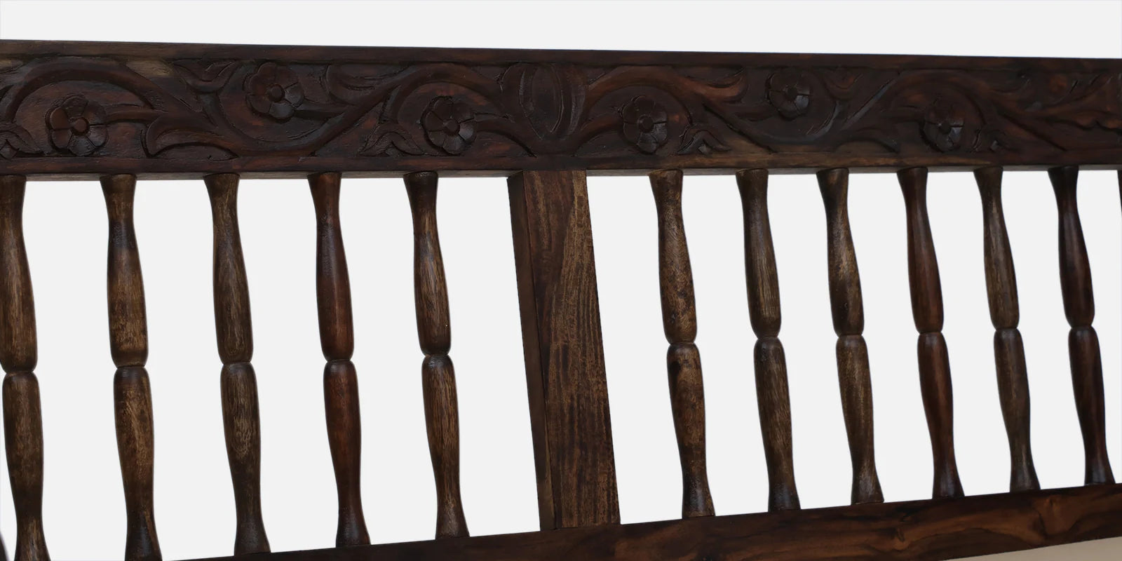 Omat Sheesham Wood 2 Seater Sofa In Provincial Teak Finish - Febonic Living
