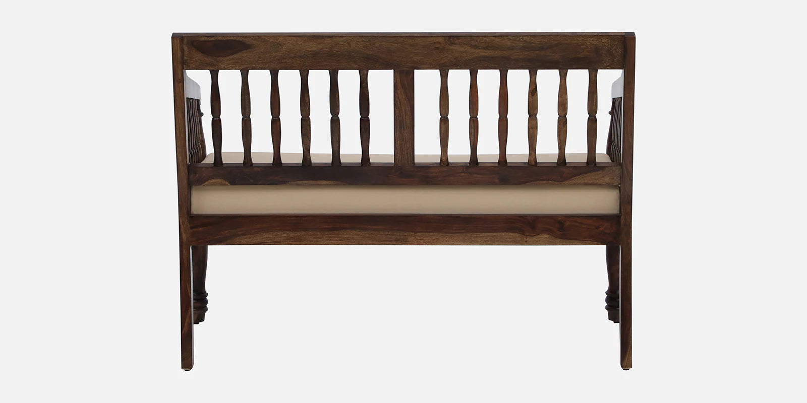 Omat Sheesham Wood 2 Seater Sofa In Provincial Teak Finish - Febonic Living