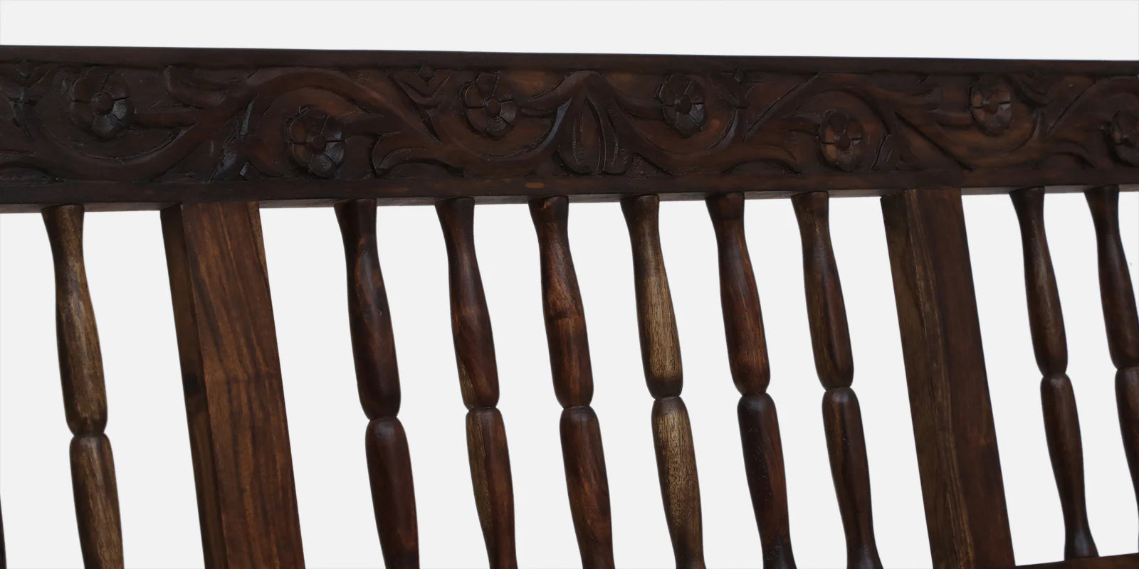 Omat Sheesham Wood 3 Seater Sofa In Provincial Teak Finish - Febonic Living