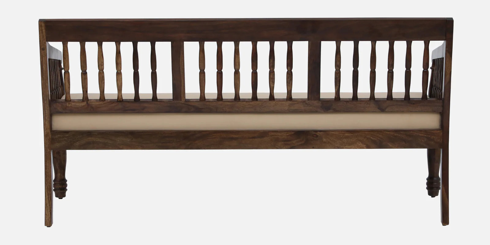 Omat Sheesham Wood 3 Seater Sofa In Provincial Teak Finish - Febonic Living