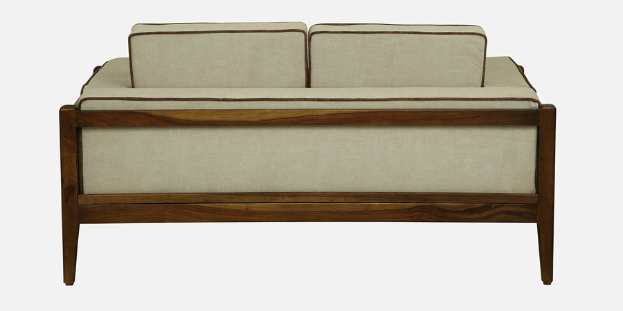 Gildin Sheesham Wood 2 Seater Sofa In Beige Colour - Febonic Living