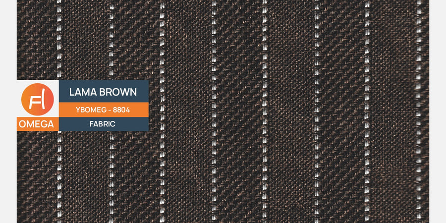 Baley Fabric 3 Seater Sofa In Lama Brown Colour - Febonic Living
