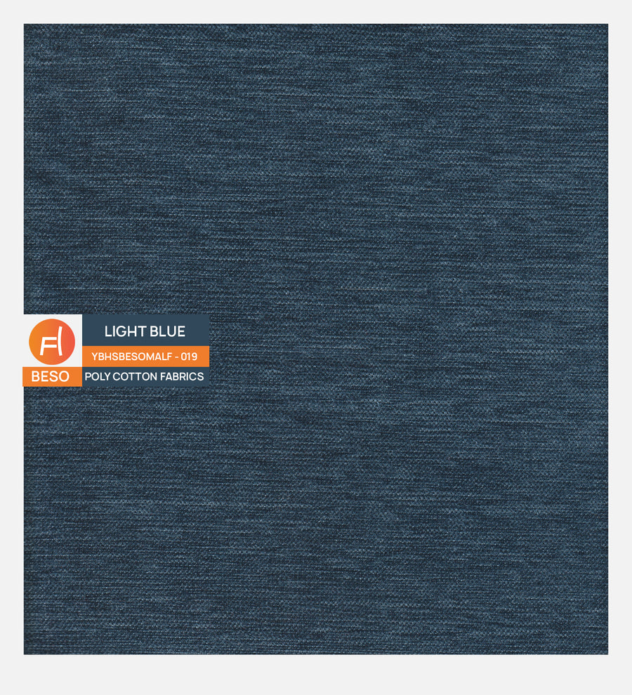 Cooper Fabric Storage Bench In Light Blue Colour - Febonic Living