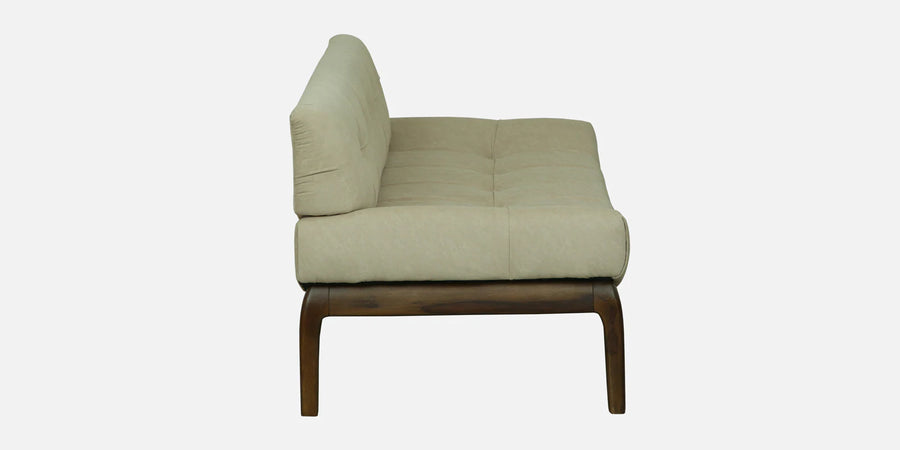 Tiki Sheesham Wood 2 Seater Sofa In Beige Colour - Febonic Living