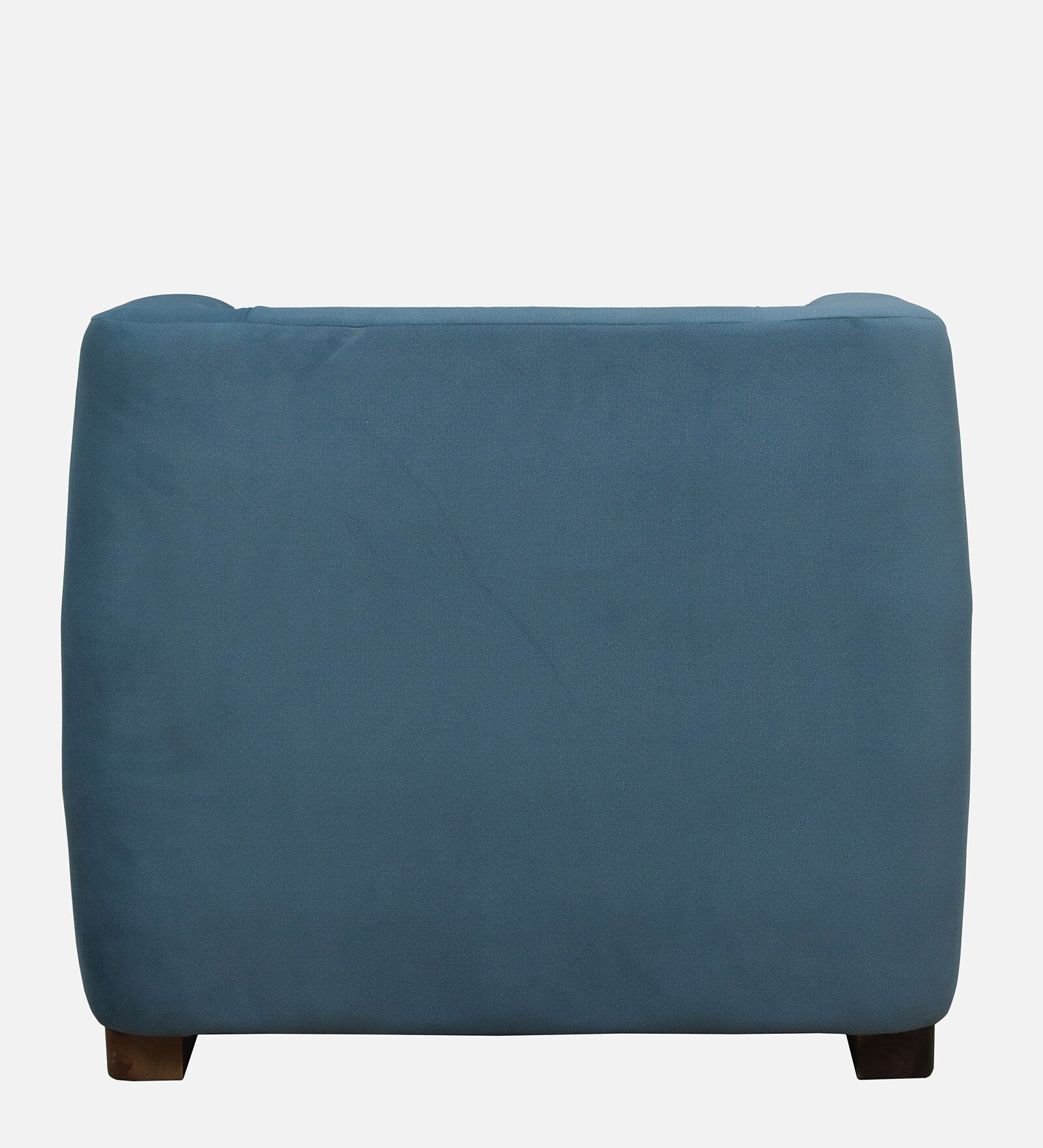 Jisma Sheesham Wood 1 Seater Sofa In Blue Colour - Febonic Living