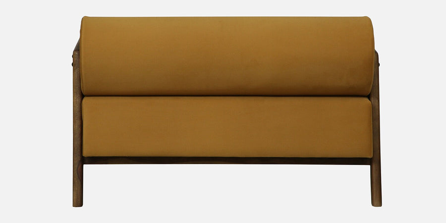 Opal Sheesham Wood 2 Seater Sofa In Mustard Colour - Febonic Living