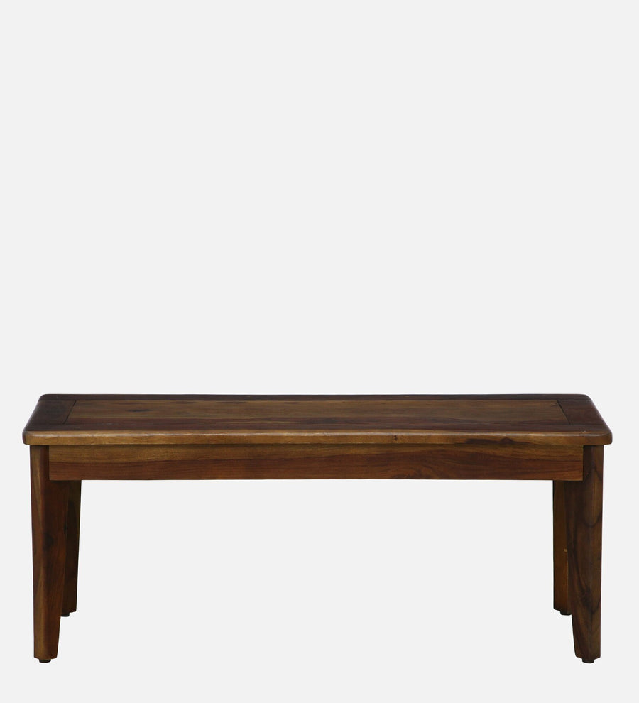 Mayer Sheesham Oval Wood 6 Seater Dining Set With Bench In Provincial Teak Finish - Febonic Living