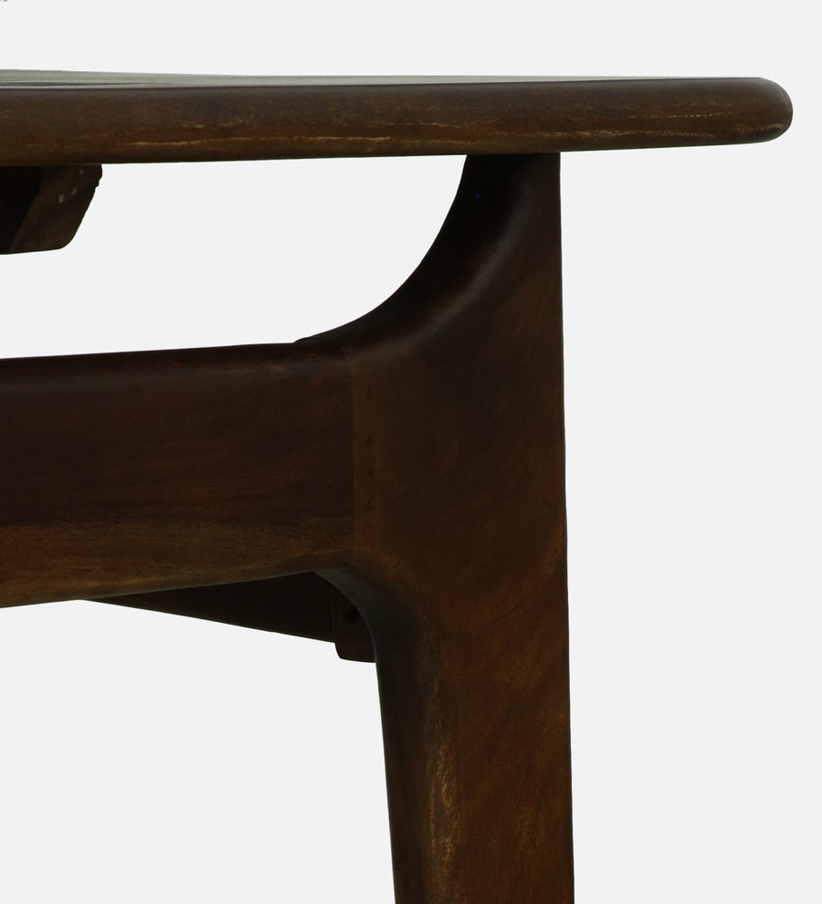 Mayer Sheesham Wood 6 Seater Dining Set With Bench In Provincial Teak Finish - Febonic Living