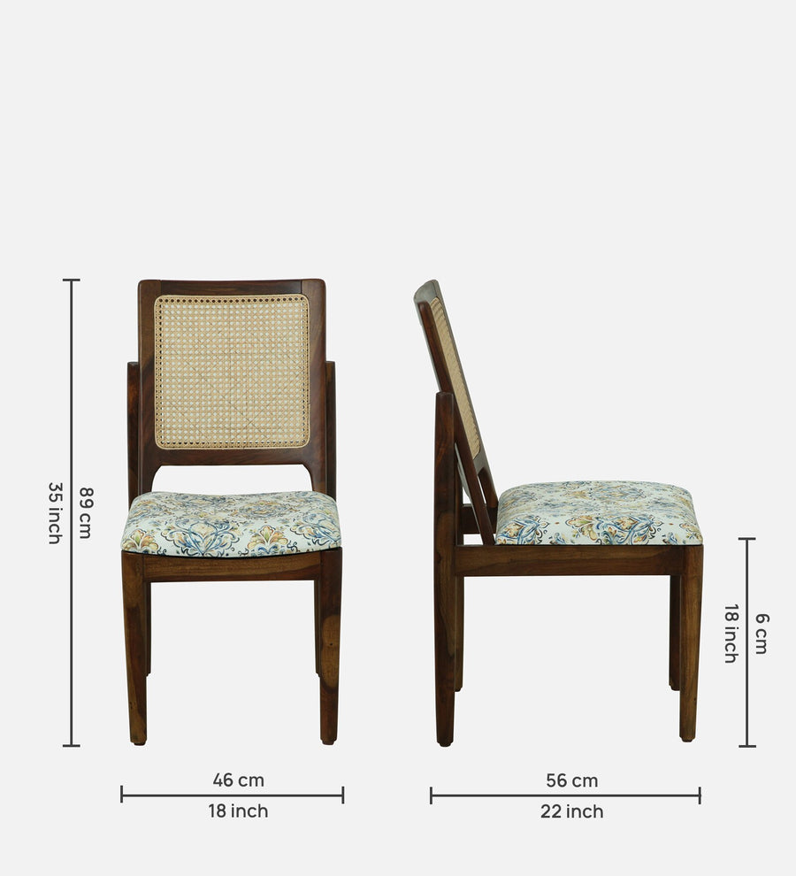 Mayer Sheesham Wood 4 Seater Dining Set In Provincial Teak Finish - Febonic Living