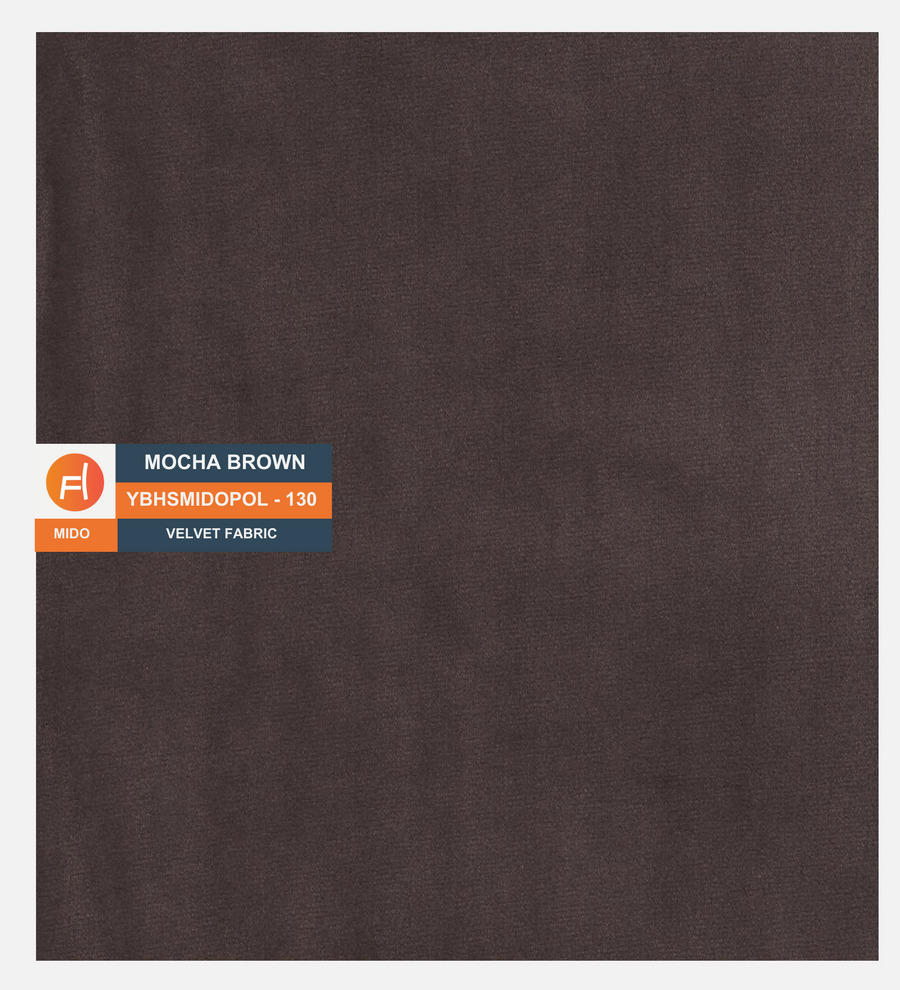 Jovi Velvet Upholstered Queen Size Bed In Mocha Brown Colour - Febonic Living