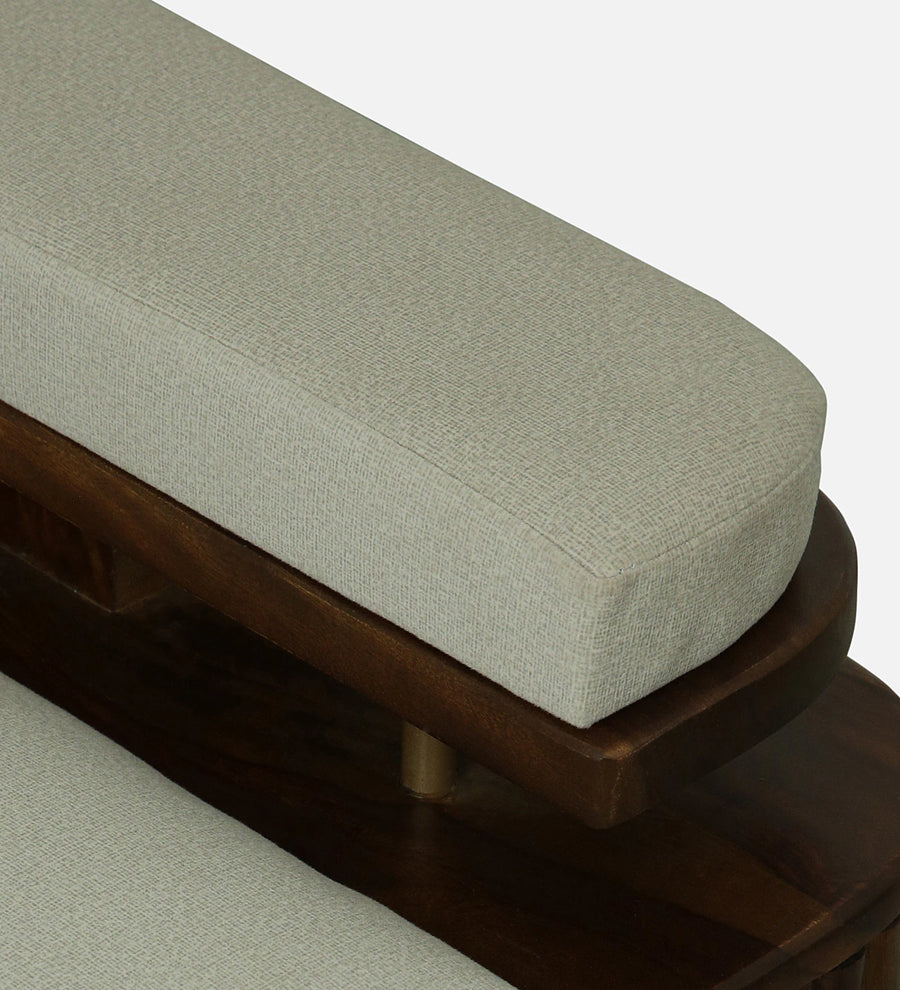 Seravu Sheesham Wood 1 Seater Sofa In Beige Colour - Febonic Living