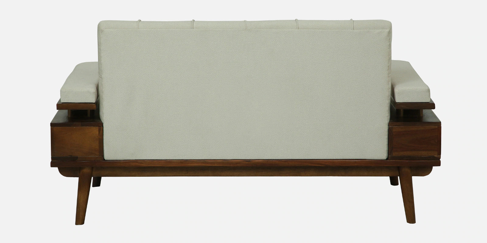 Seravu Sheesham Wood 2 Seater Sofa In Beige Colour