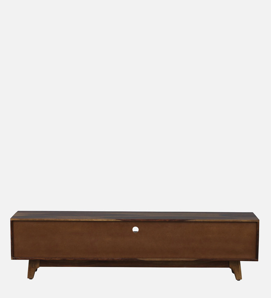 Amman Sheesham Wood TV Console In Scratch Resistant Provincial Teak Finish For TV's Upto 65 In - Febonic Living