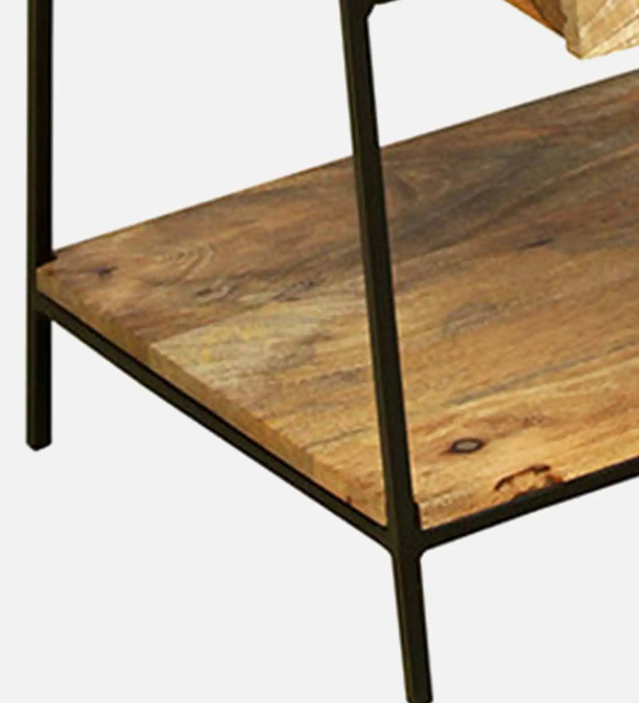 Tany Solid Wood Bookshelf In Natural Finish - Febonic Living