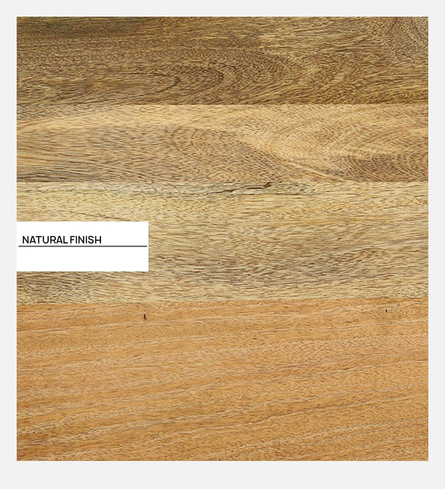 Tany Solid Wood Bookshelf In Natural Finish - Febonic Living