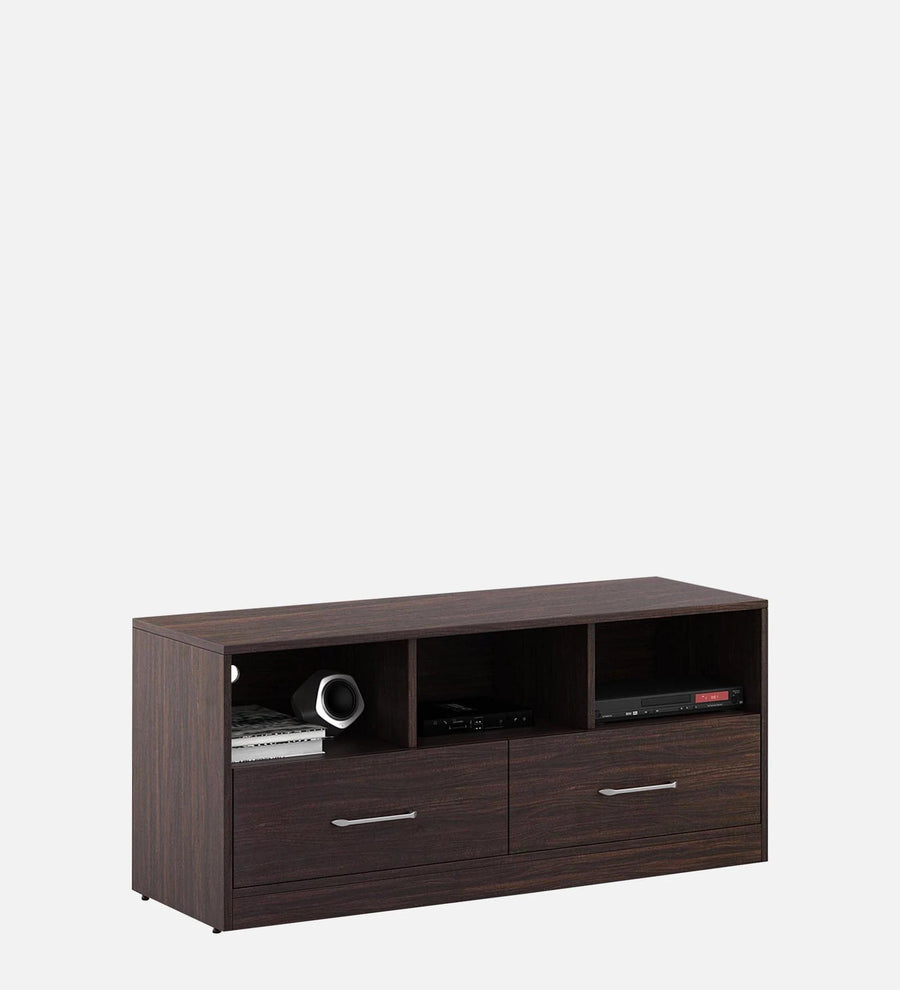 Satna TV Unit In Dark Walnut Finish - Febonic Living