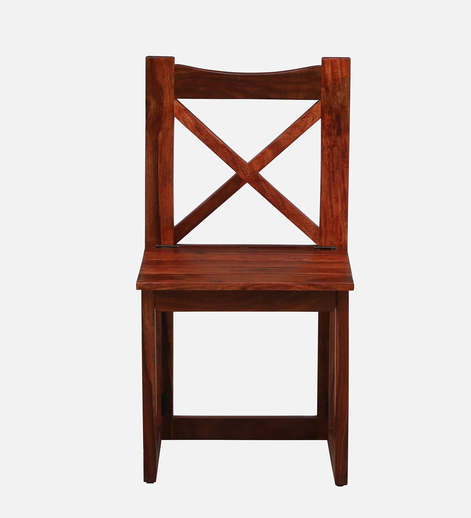 Foshan Sheesham Wood 4 Seater Folding Dining Set In Honey Oak Finish - Febonic Living