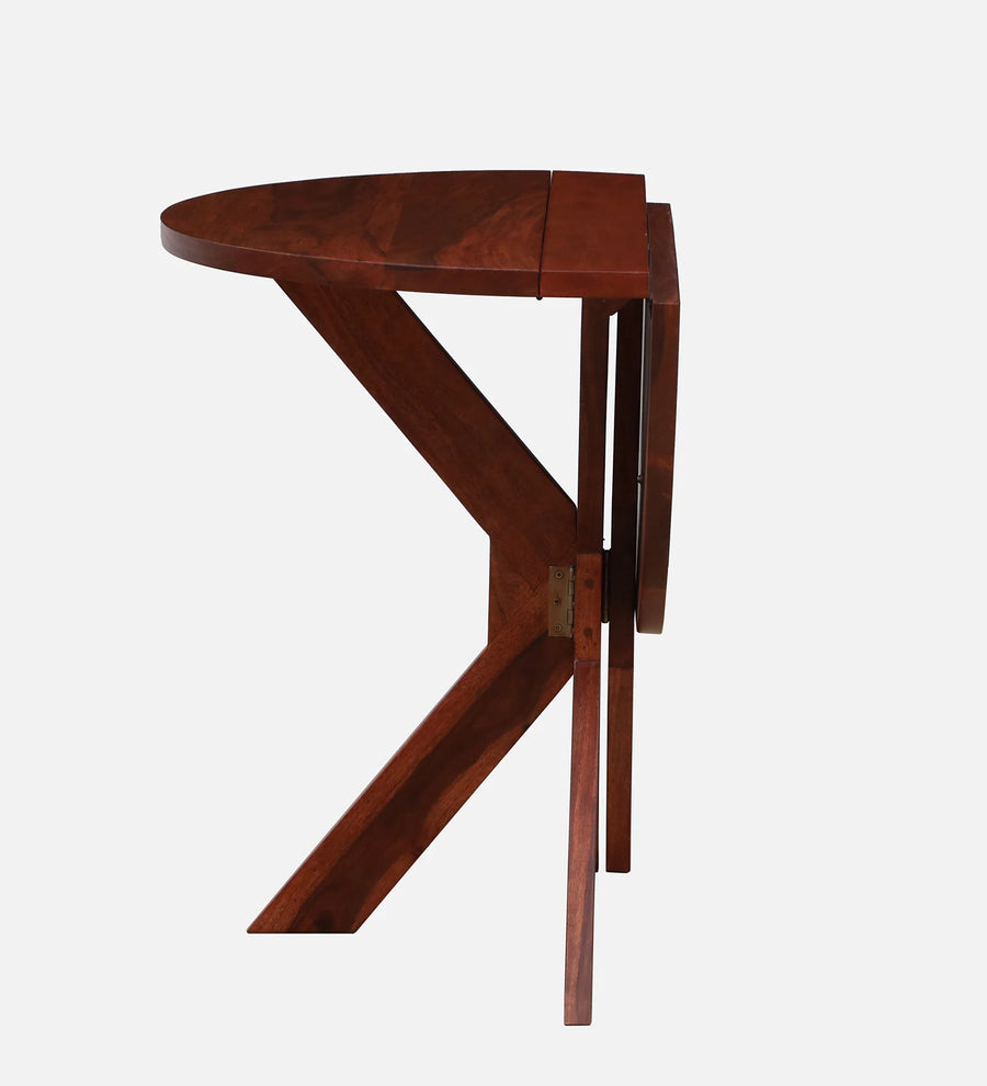 Foshan Sheesham Wood 4 Seater Folding Dining Set In Honey Oak Finish - Febonic Living