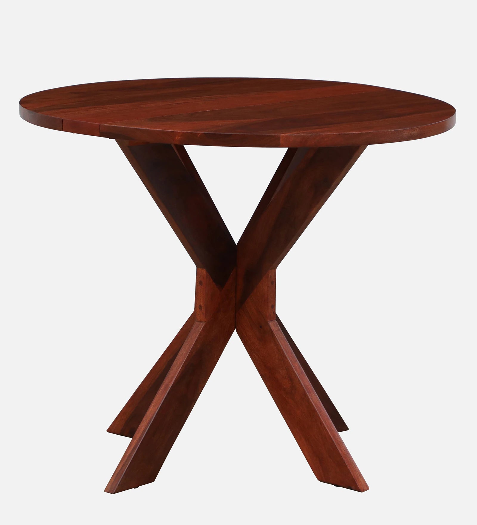 Foshan Sheesham Wood 4 Seater Folding Dining Set In Honey Oak Finish - Febonic Living