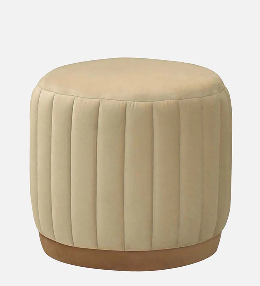 Parker Fabric Pouffe In Beige Colour - Febonic Living