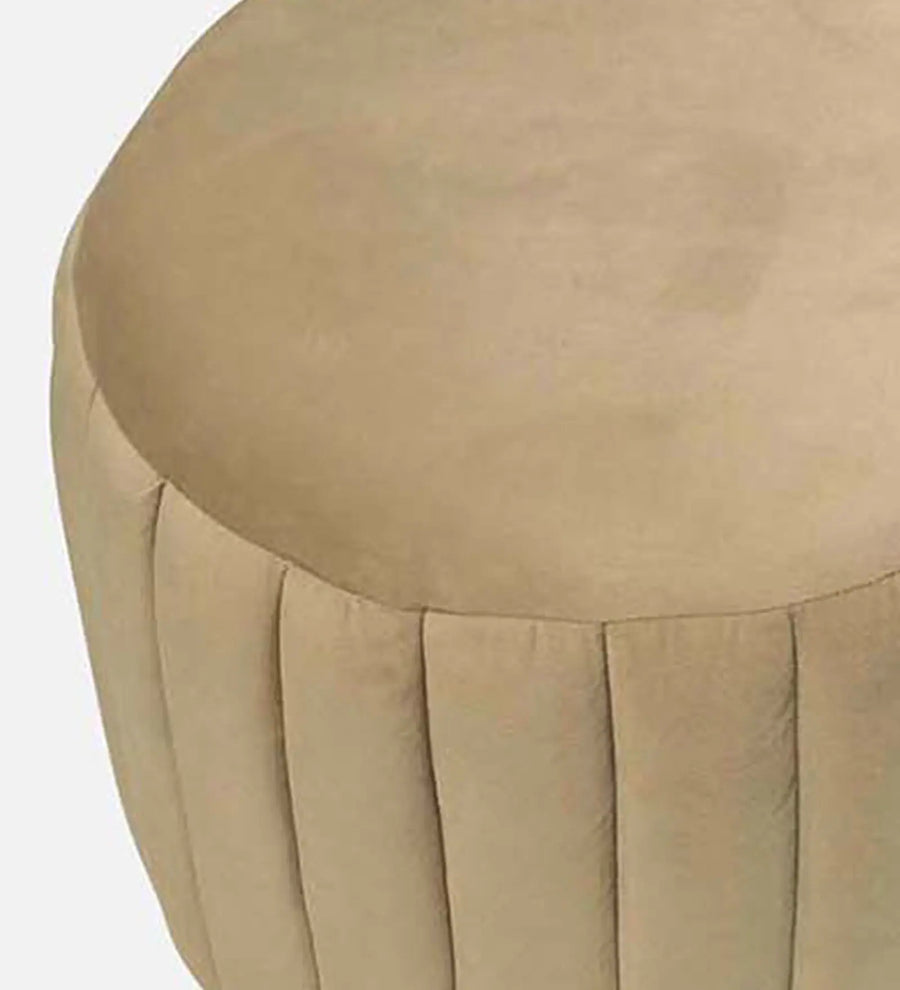 Parker Fabric Pouffe In Beige Colour - Febonic Living