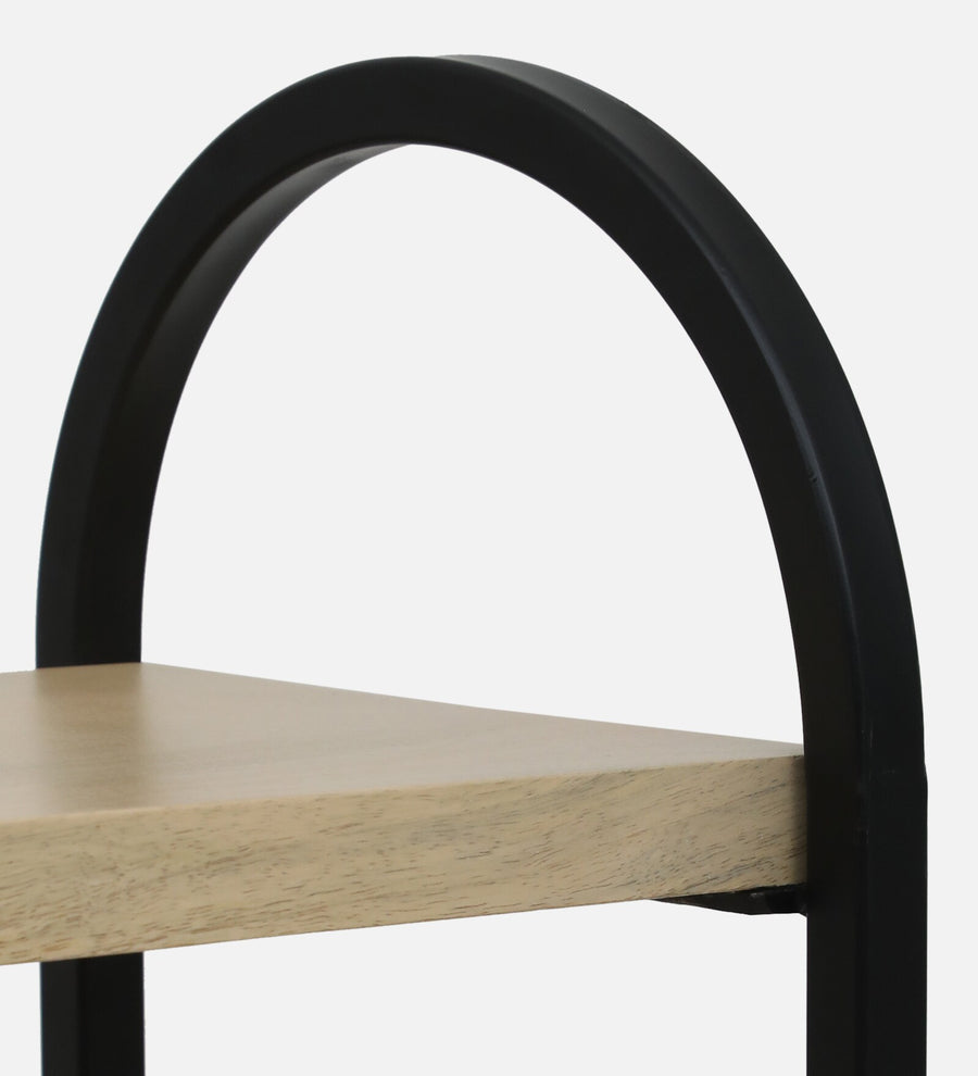 Sucre Solid Wood Book Shelf In Gold Wash Finish - Febonic Living