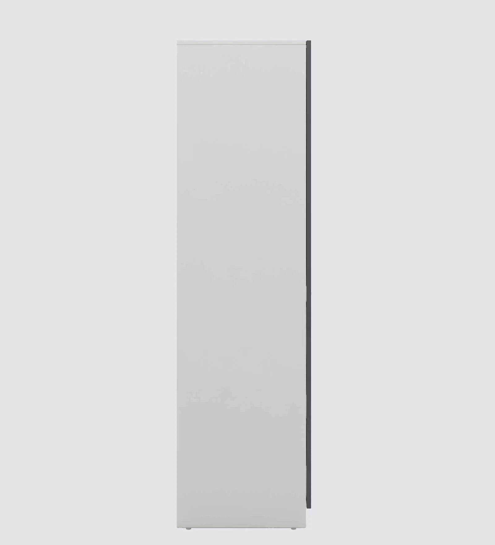 Pearl 3 Door Wardrobe in Wenge & Frosty White Finish